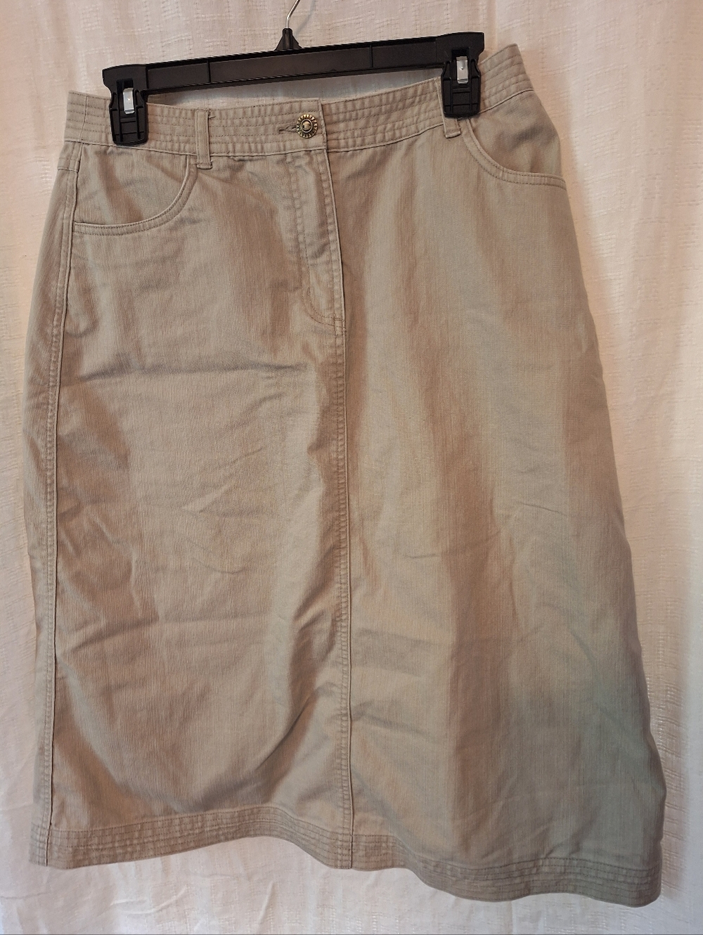Christopher & Banks Beige A-Line Skirt